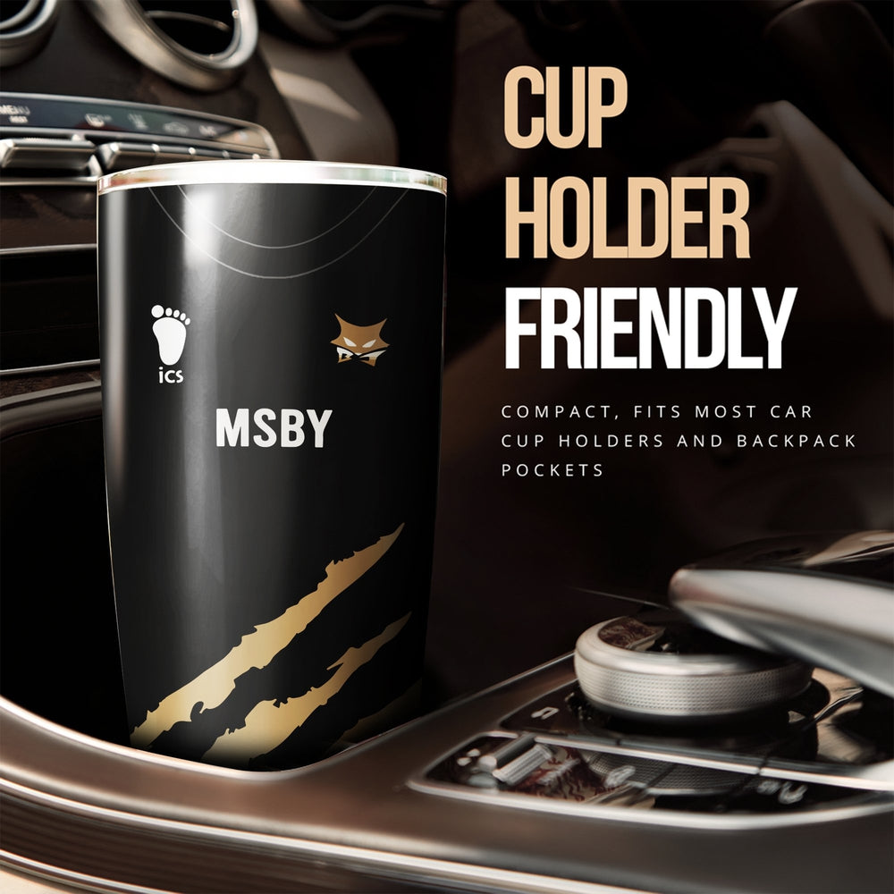 Personalized MSBY Black Jackal Tumbler Cup Custom Anime Haikyuu Accessories - Gearcarcover - 3