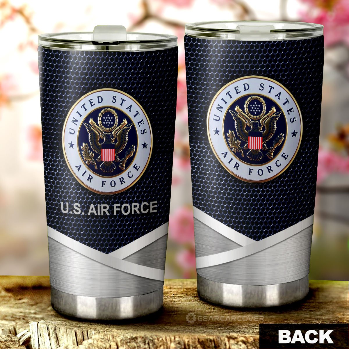 Personalized Name United States Air Force Tumbler Cup Custom Car Accessories - Gearcarcover - 4