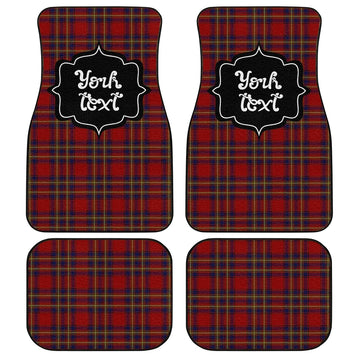 Personalized Oliver Tartan Car Floor Mats Custom Name Car Accessories - Gearcarcover - 1