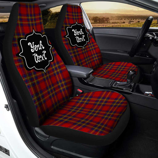 Personalized Oliver Tartan Car Seat Covers Custom Name Car Accessories - Gearcarcover - 2