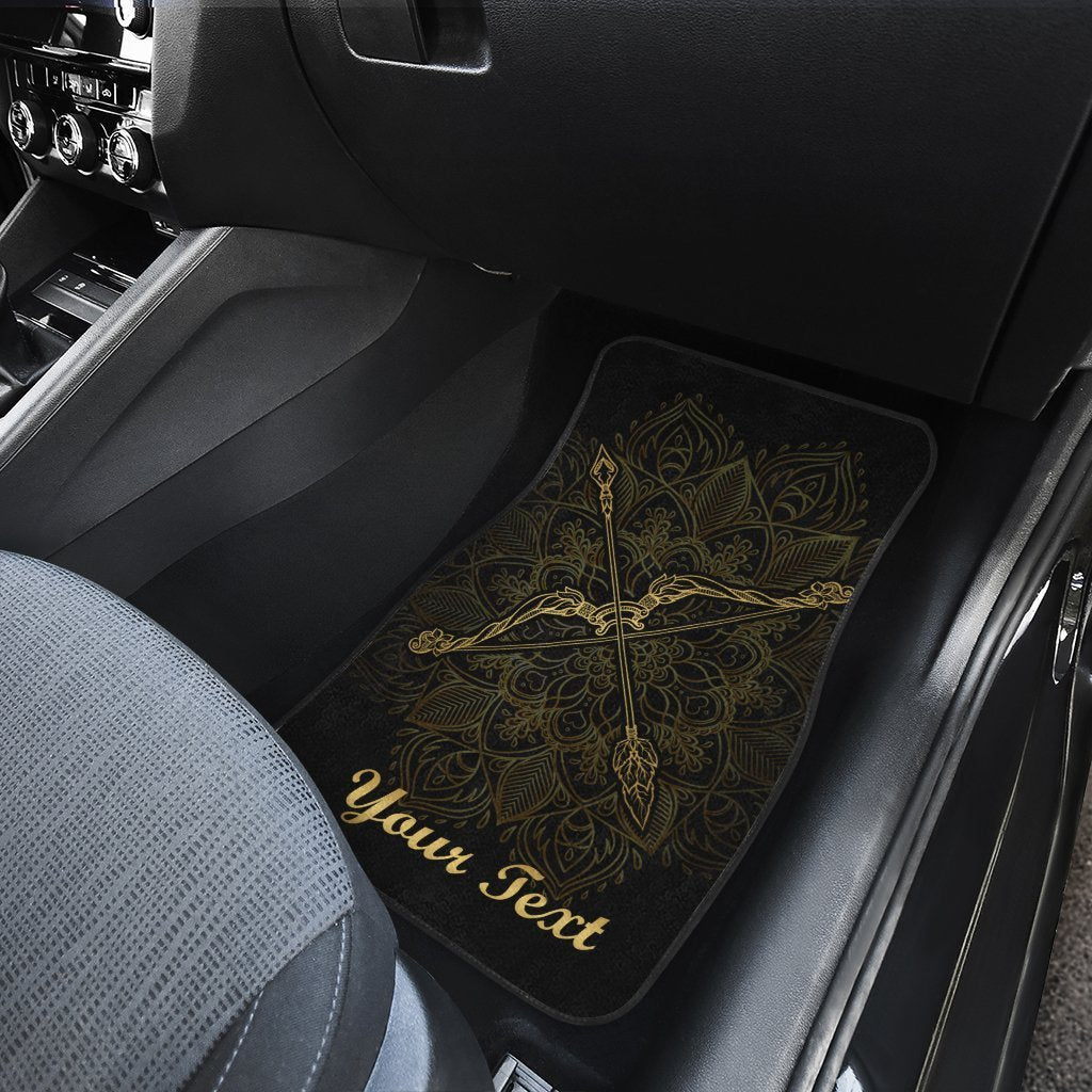 Personalized Sagittarius Car Floor Mats Custom Zodiac Sign Sagittarius Car Accessories - Gearcarcover - 4