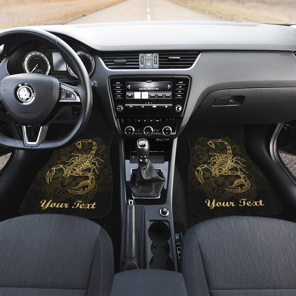 Personalized Scorpio Car Floor Mats Custom Zodiac Sign Scorpio Car Accessories - Gearcarcover - 3