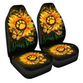 Personalized Sunflower Car Seat Covers Custom Dog Paw Car Accessories - Gearcarcover - 3