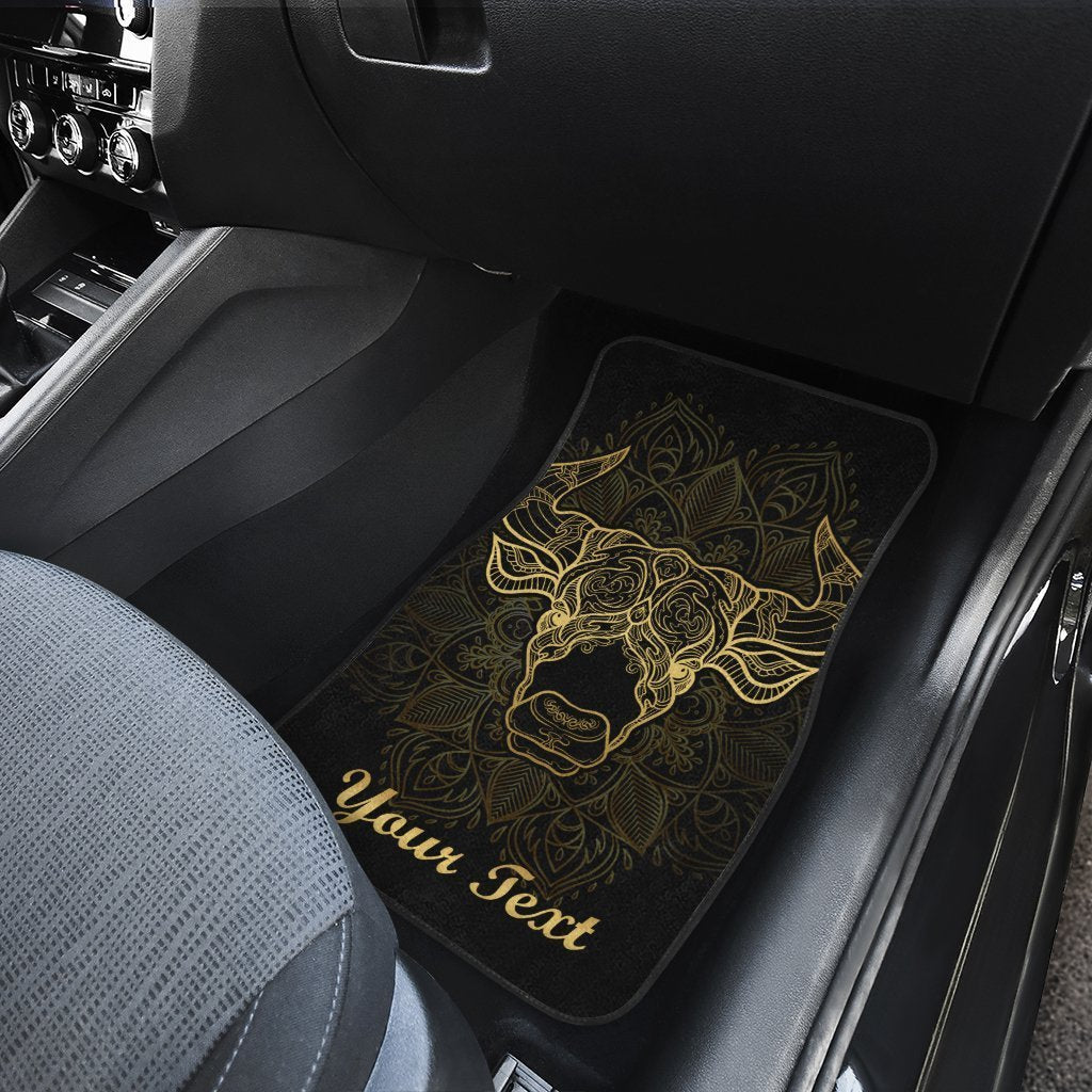 Personalized Taurus Car Floor Mats Custom Zodiac Sign Taurus Car Accessories - Gearcarcover - 4