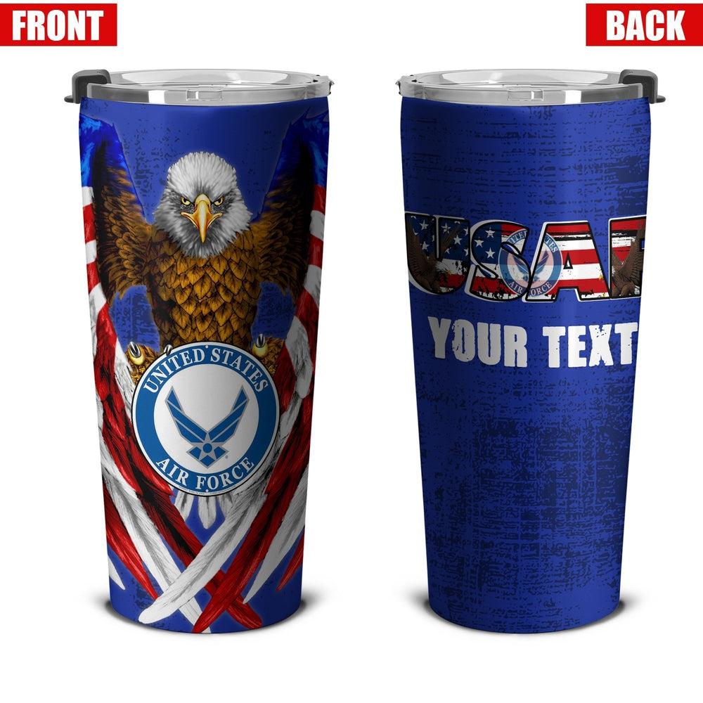 Personalized US Air Force Tumbler Stainless Steel - Gearcarcover - 4