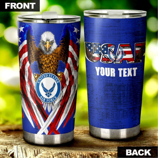 Personalized US Air Force Tumbler Stainless Steel - Gearcarcover - 1