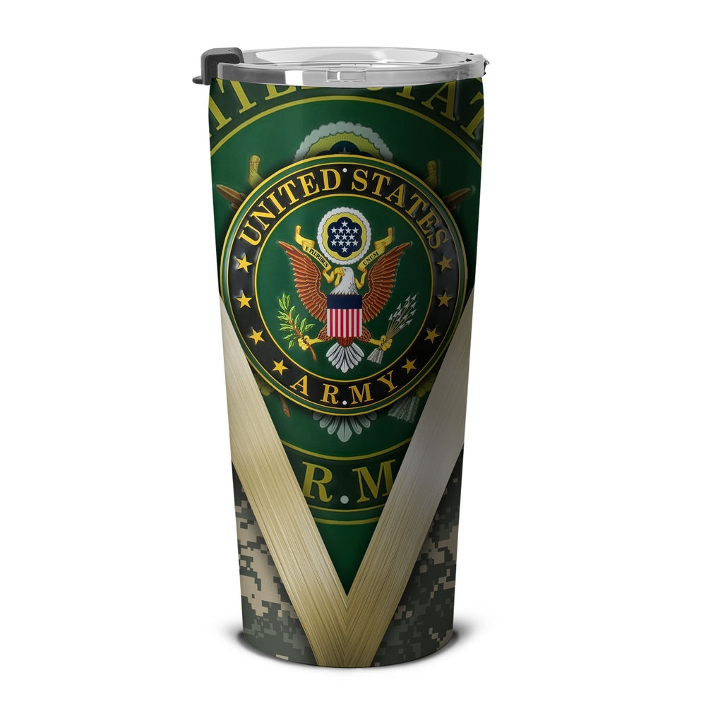 Personalized US Army Custom Tumbler Stainless Steel - Gearcarcover - 5