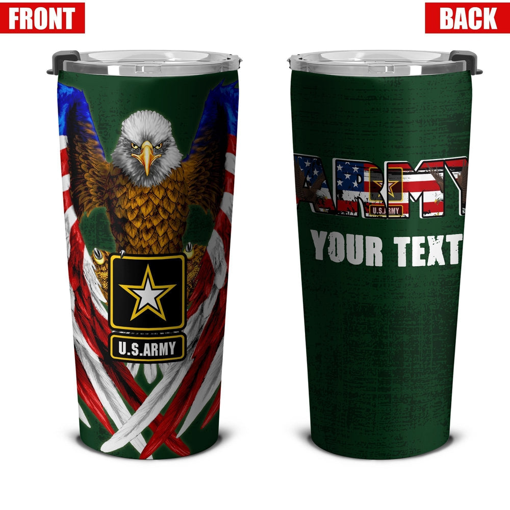 Personalized US Army Tumbler Stainless Steel - Gearcarcover - 4