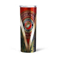 Personalized US Marine Corps Custom Tall Glitter Tumbler - Gearcarcover - 4