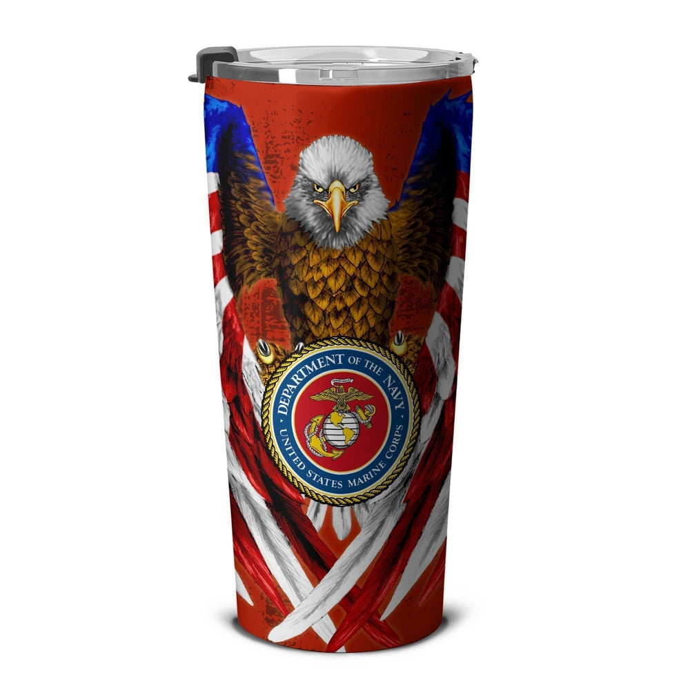 Personalized US Marine Corps Tumbler Stainless Steel - Gearcarcover - 5