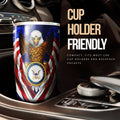 Personalized US Navy Tumbler Stainless Steel - Gearcarcover - 3