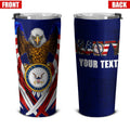 Personalized US Navy Tumbler Stainless Steel - Gearcarcover - 4