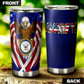 Personalized US Navy Tumbler Stainless Steel - Gearcarcover - 6