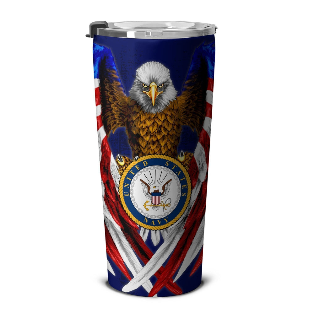 Personalized US Navy Tumbler Stainless Steel - Gearcarcover - 5