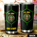 Personalized U.S Army Tumbler Cup Customized Name US Military Car Accessories - Gearcarcover - 4