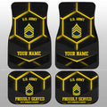 Personalized U.S Army Veterans Car Floor Mats Customized Name US Military Car Accessories - Gearcarcover - 1