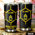 Personalized U.S Army Veterans Tumbler Cup Customized Name US Military Car Accessories - Gearcarcover - 4