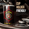 Personalized U.S. Marine Corps Tumbler Cup Customized Name US Military Car Accessories - Gearcarcover - 3
