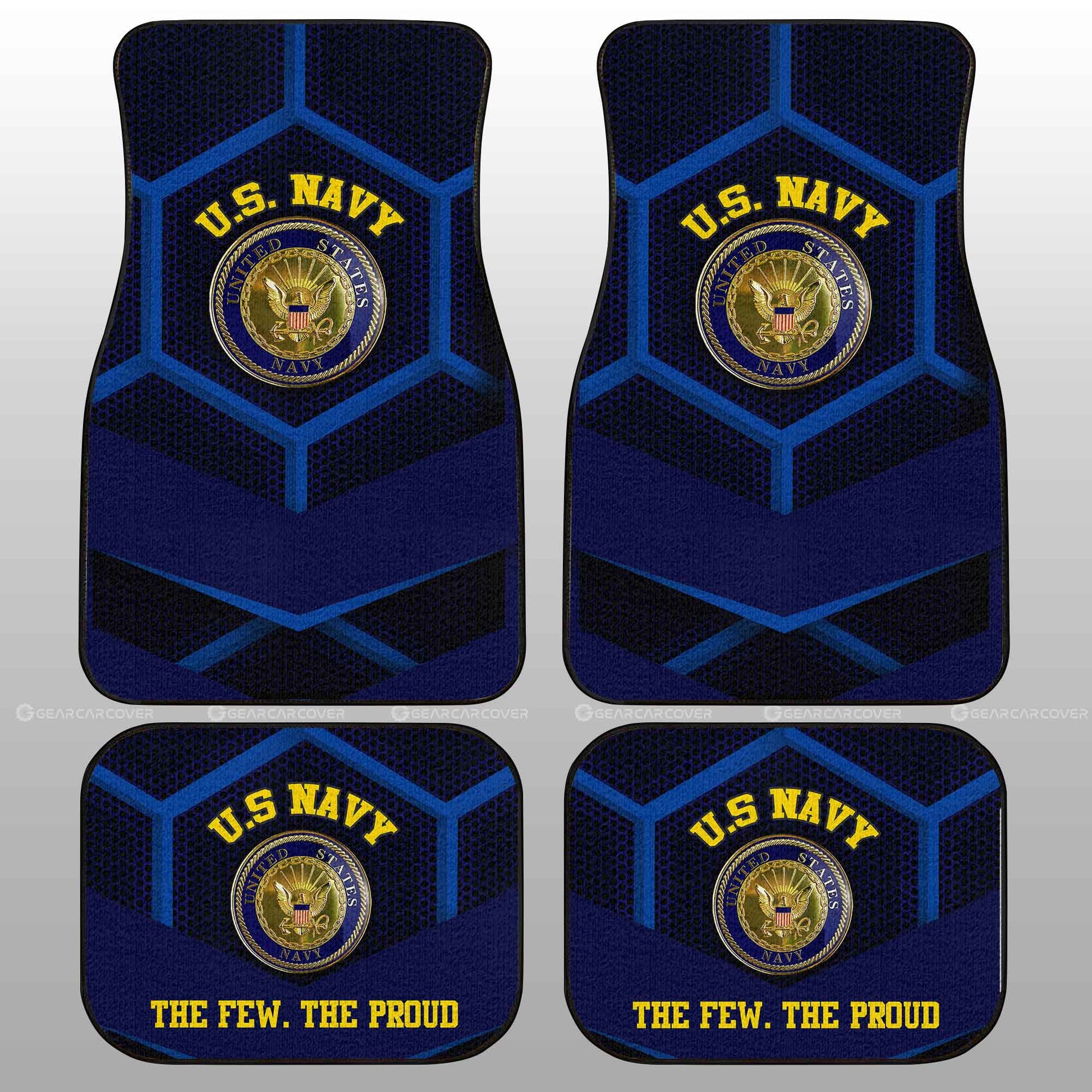 Personalized U.S. Navy Military Car Floor Mats Custom Name Car Accessories - Gearcarcover - 5