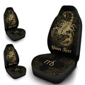 Personalized Zodiac Scorpio Car Seat Covers Custom Name Car Accessories - Gearcarcover - 4