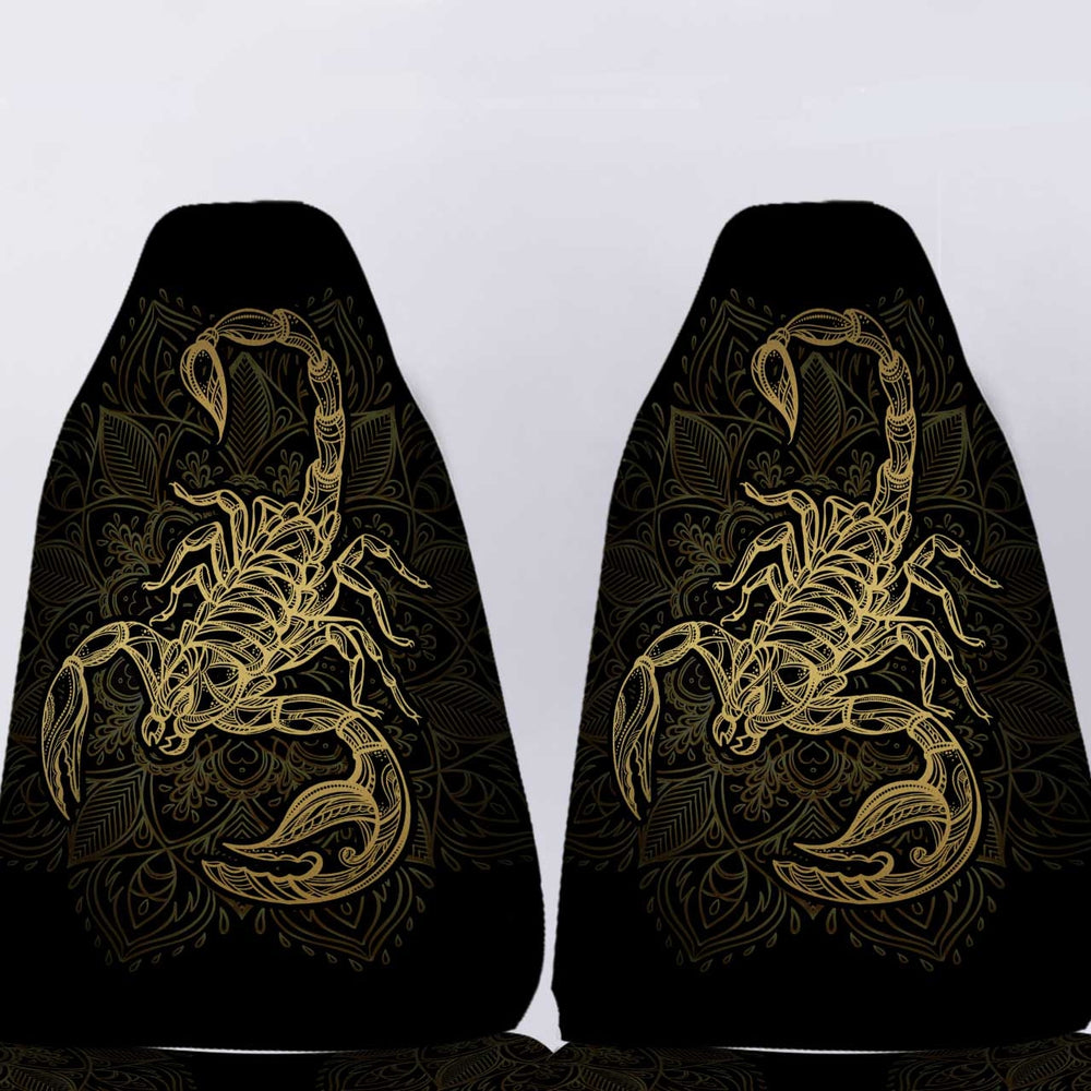 Personalized Zodiac Scorpio Car Seat Covers Custom Name Car Accessories - Gearcarcover - 5