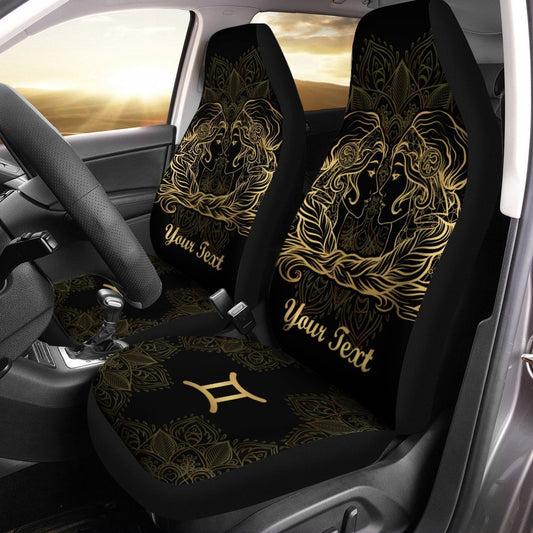 Personalized Zodiac Sign Gemini Car Seat Covers Custom Gemini Car Accessories - Gearcarcover - 2