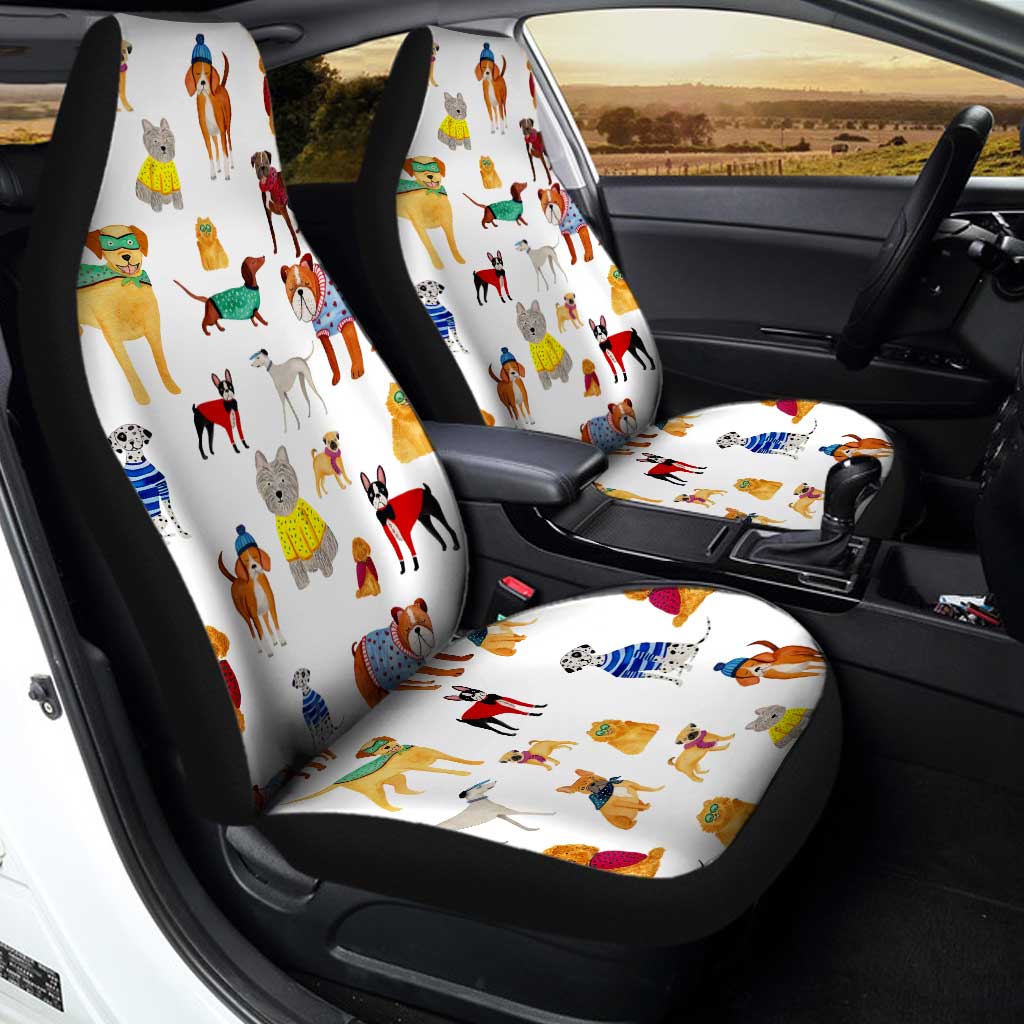 Pet Dogs Car Seat Covers Custom Pattern Dog Car Accessories - Gearcarcover - 2