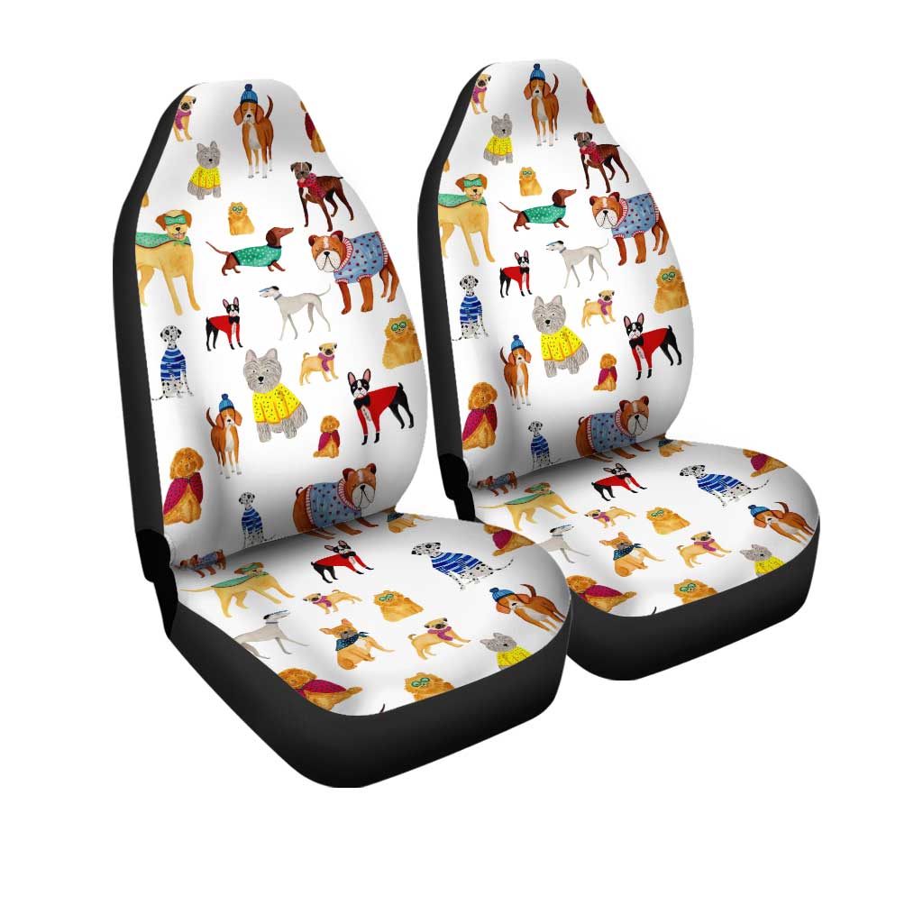 Pet Dogs Car Seat Covers Custom Pattern Dog Car Accessories - Gearcarcover - 3