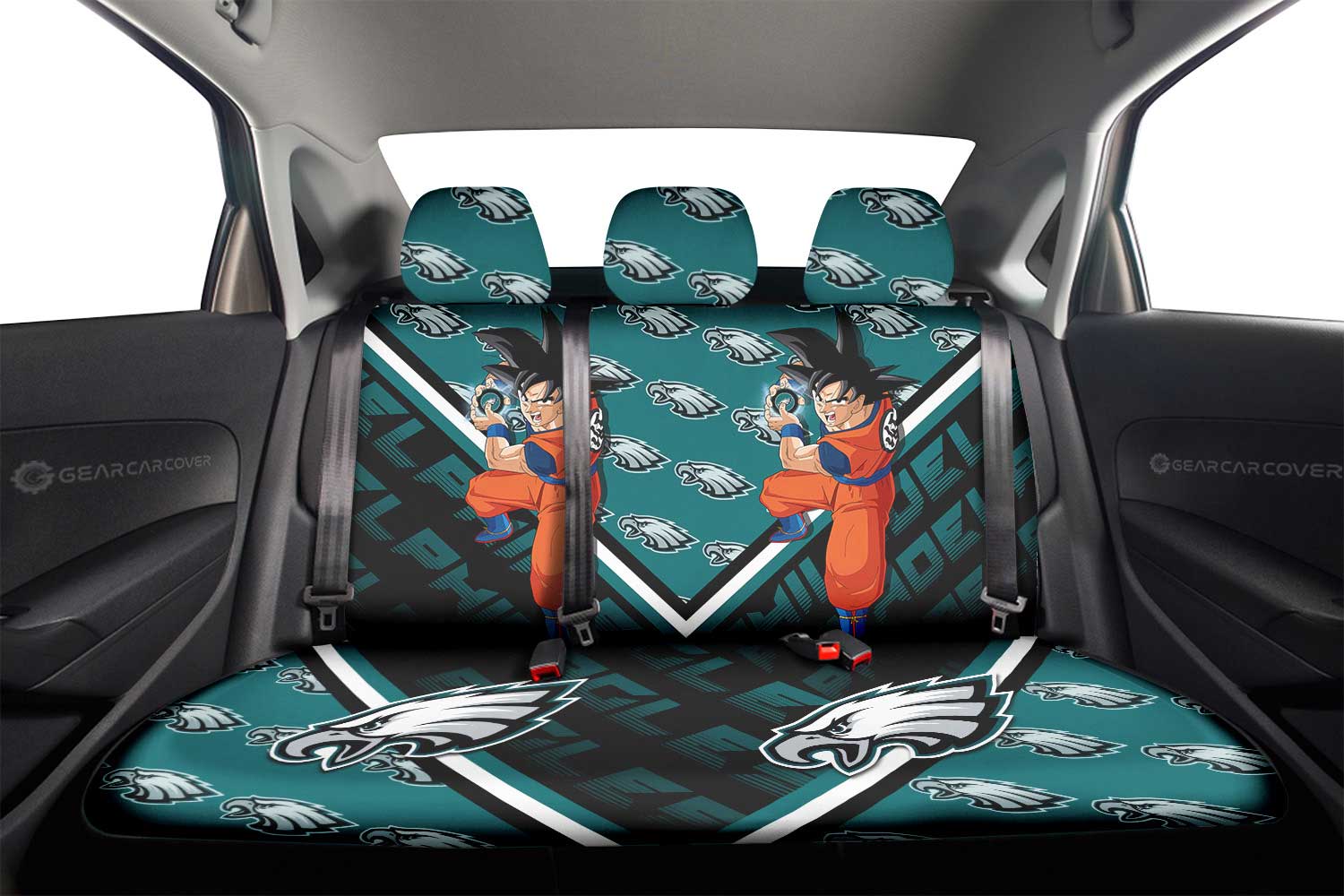 Philadelphia Eagles Car Back Seat Cover Custom Car Decorations For Fans - Gearcarcover - 2
