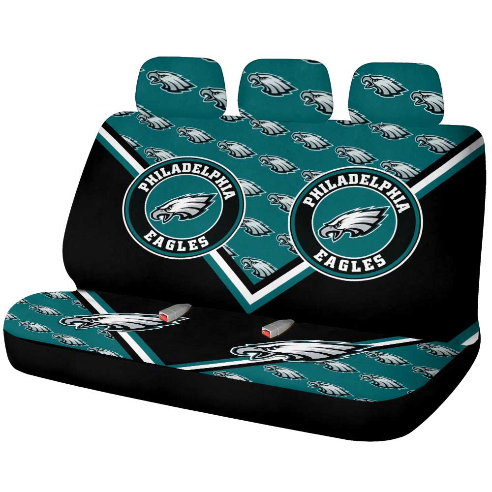 Philadelphia Eagles Car Back Seat Cover Custom Car Decorations For Fans - Gearcarcover - 1