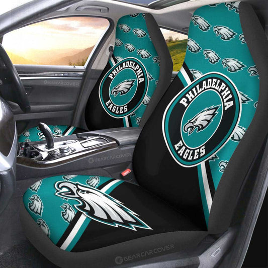 Philadelphia Eagles Car Seat Covers Custom Car Accessories For Fans - Gearcarcover - 2