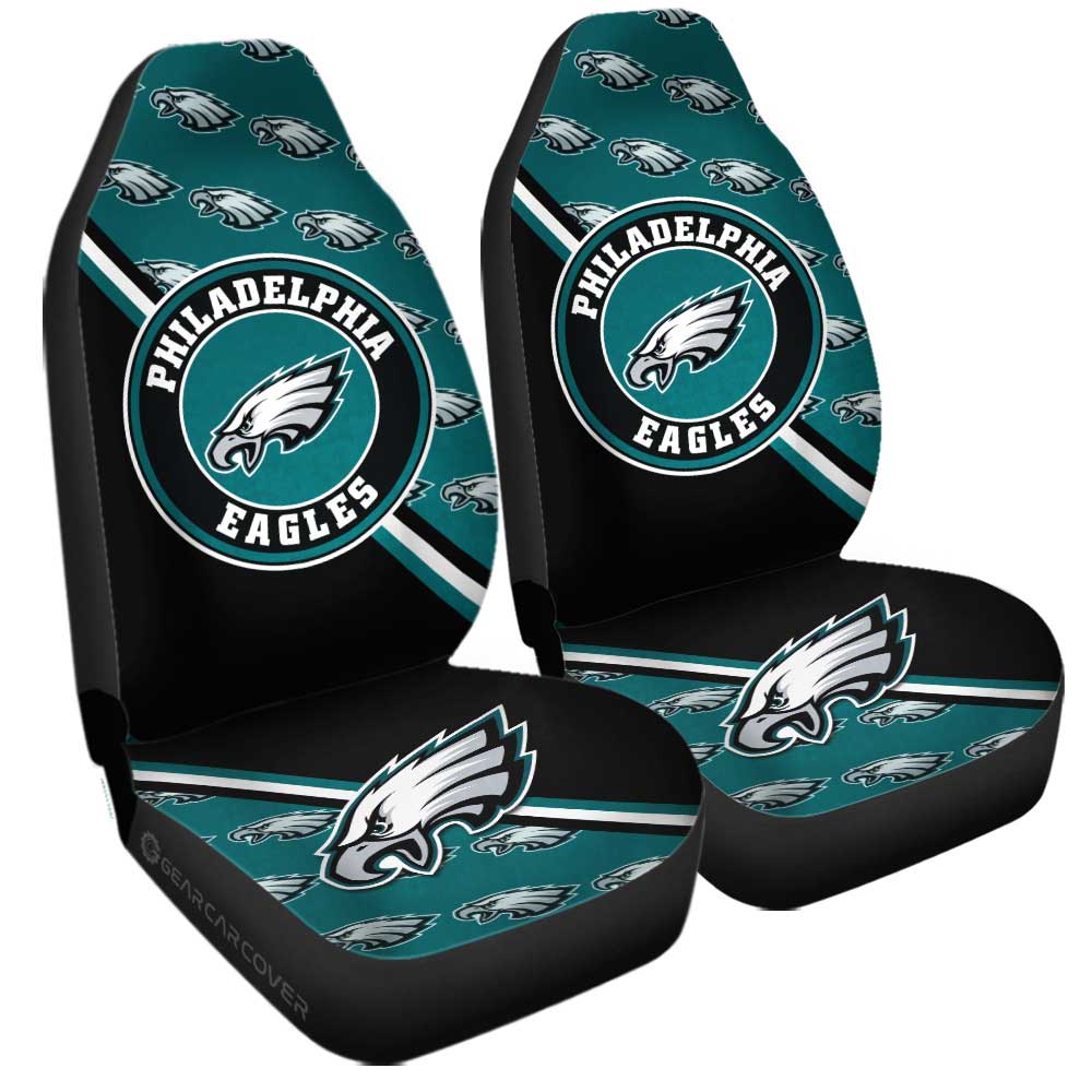 Philadelphia Eagles Car Seat Covers Custom Car Accessories For Fans - Gearcarcover - 3