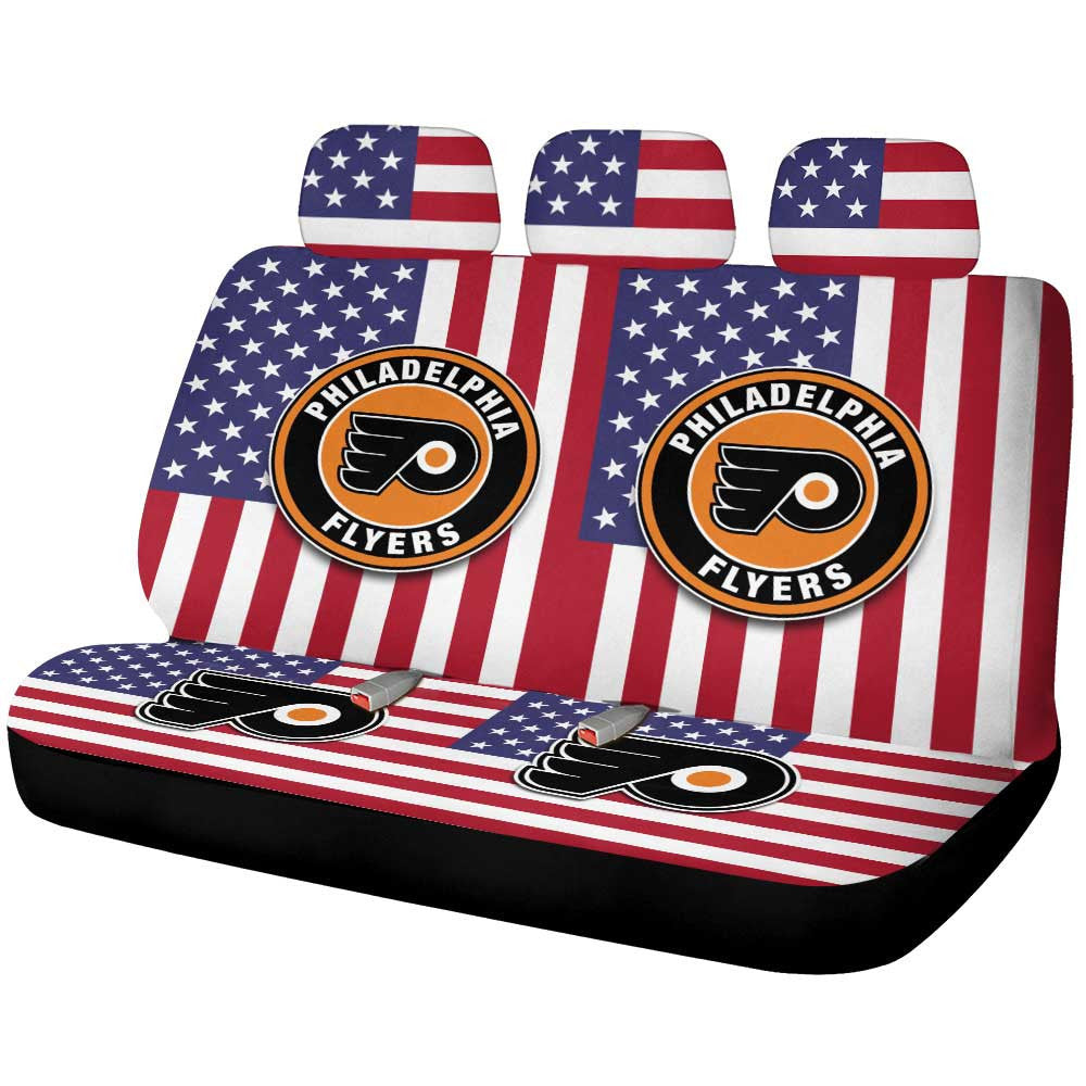 Philadelphia Flyers Car Back Seat Cover Custom Car Accessories - Gearcarcover - 1