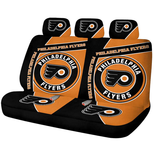 Philadelphia Flyers Car Back Seat Cover Custom Car Decorations For Fans - Gearcarcover - 1