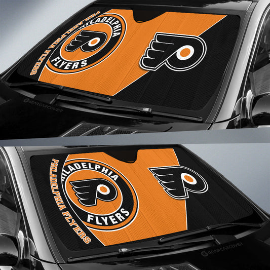 Philadelphia Flyers Car Sunshade Custom Car Accessories For Fans - Gearcarcover - 2