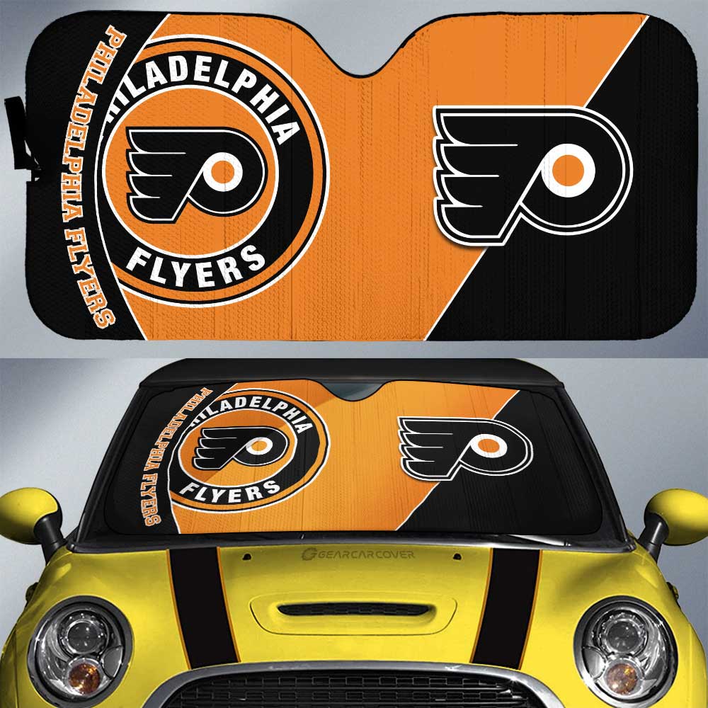 Philadelphia Flyers Car Sunshade Custom Car Accessories For Fans - Gearcarcover - 1