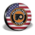 Philadelphia Flyers Spare Tire Covers Custom US Flag Style - Gearcarcover - 3