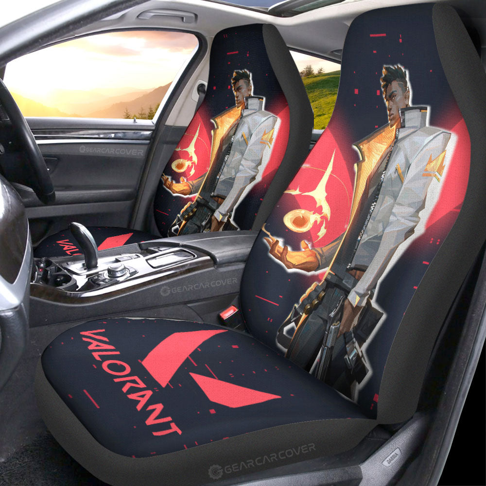 Phoenix Car Seat Covers Custom Valorant Agent - Gearcarcover - 3