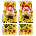 Pig Sunflower Custom Car Floor Mats - Gearcarcover - 1