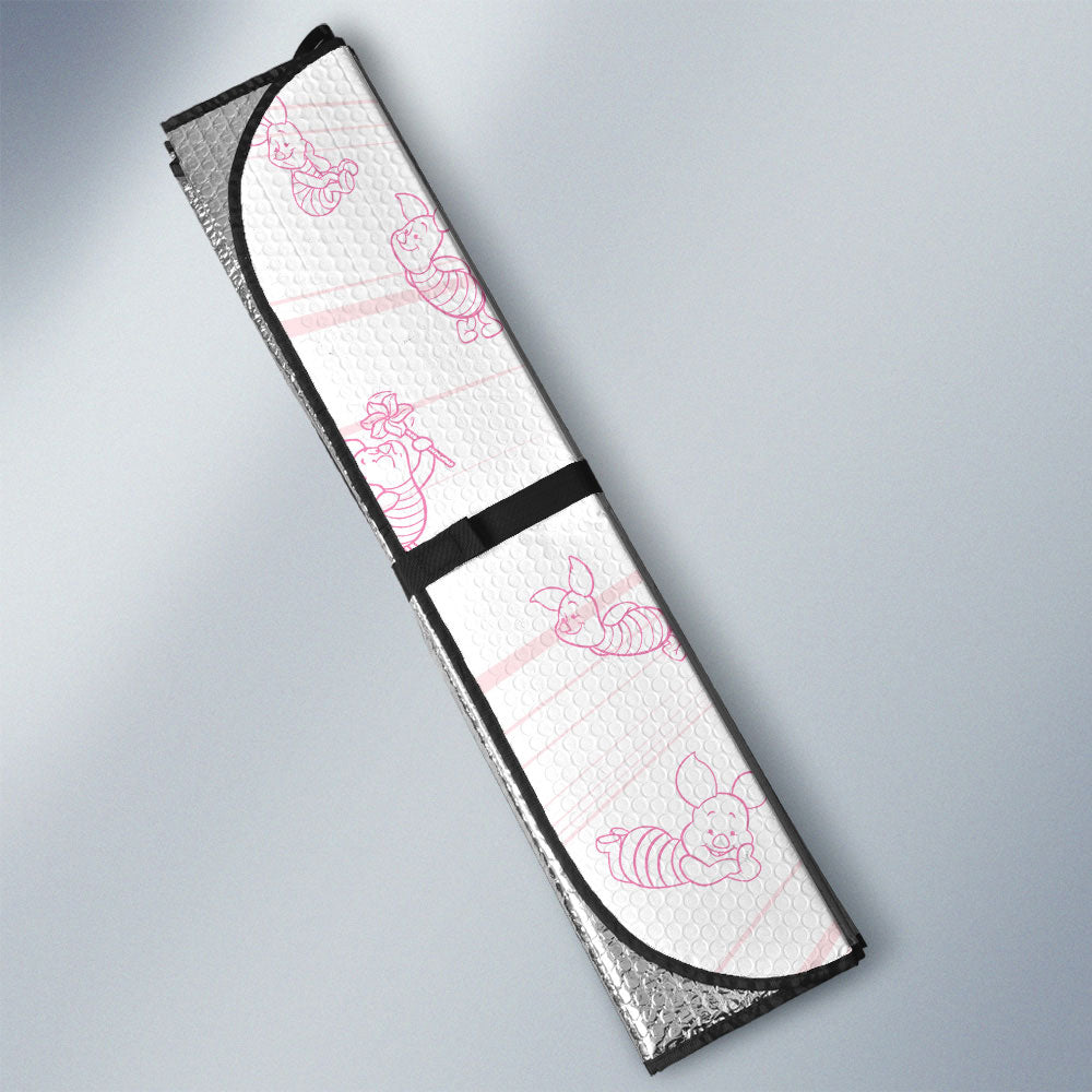 Piglet Car Sunshade Custom Cartoon Car Accessories - Gearcarcover - 3