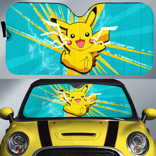 Pikachu Car Sunshade Custom Car Interior Accessories - Gearcarcover - 1