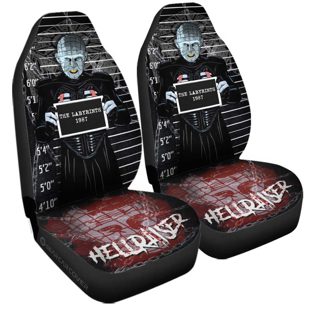 Pinhead from Hellraiser Car Seat Covers Custom Horror Characters Car Accessories - Gearcarcover - 2