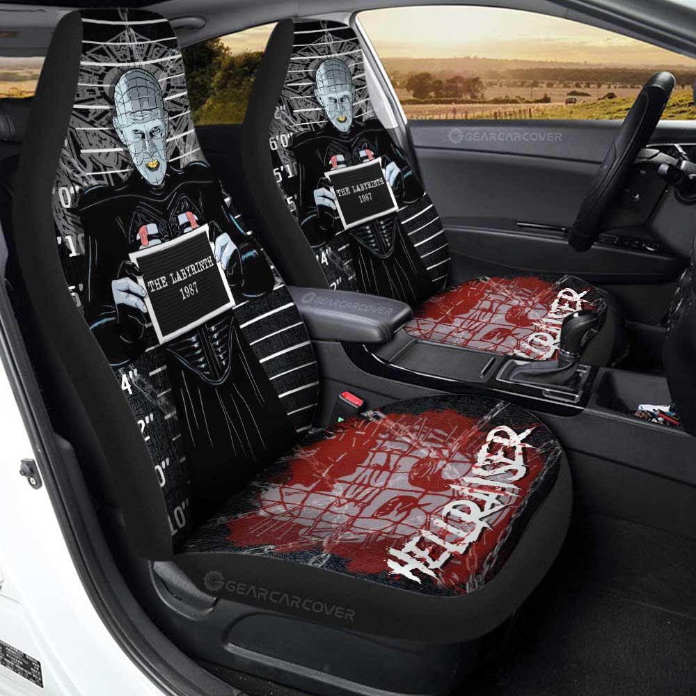 Pinhead from Hellraiser Car Seat Covers Custom Horror Characters Car Accessories - Gearcarcover - 3