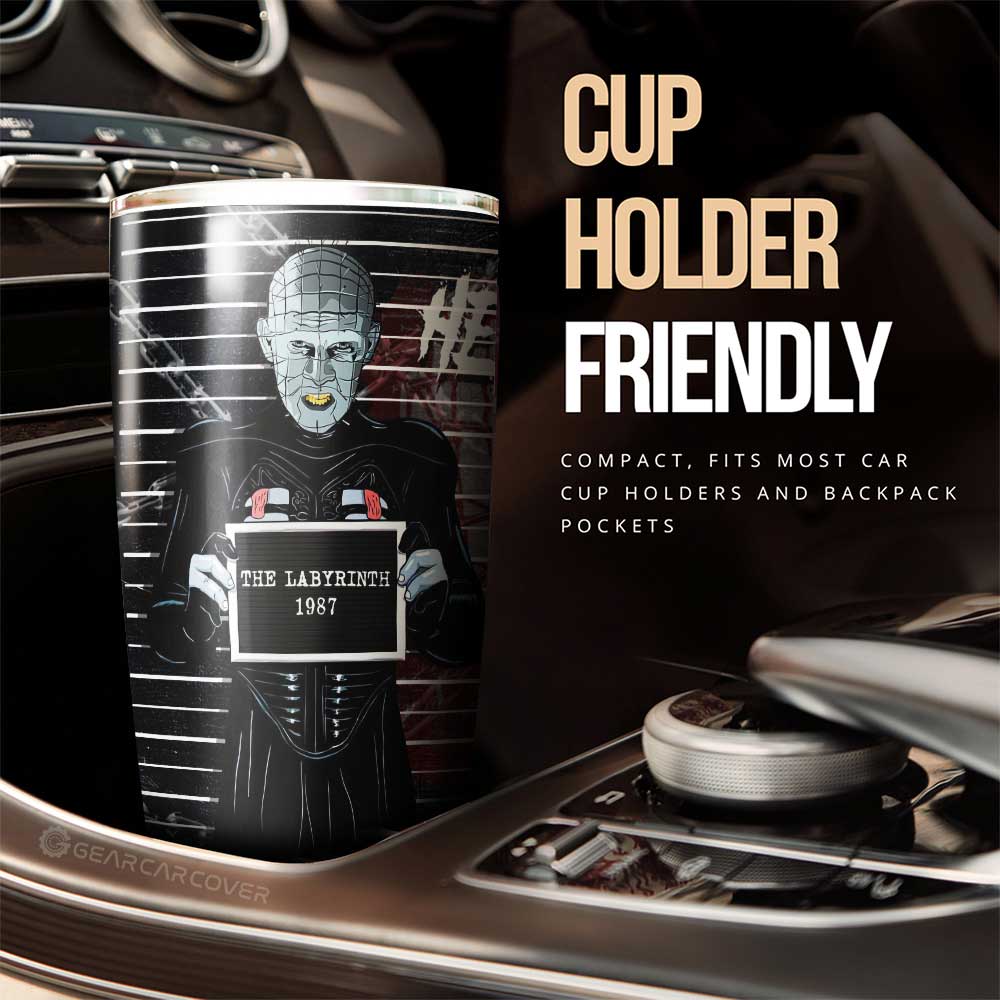 Pinhead from Hellraiser Tumbler Cup Custom Horror Characters Car Interior Accessories - Gearcarcover - 2