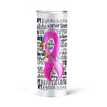 Pink Breast Cancer Awareness Tall Glitter Tumbler - Gearcarcover - 4