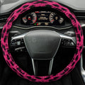 Pink Cheetah Skin Steering Wheel Cover Custom Animal Skin Printed Car Interior Accessories - Gearcarcover - 4