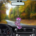 Pink Cheshire Cat Ornament Custom Halloween Car Accessories - Gearcarcover - 3