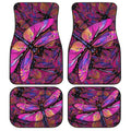 Pink Dragonfly Car Floor Mats Custom Auto Car Accessories - Gearcarcover - 1