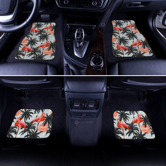 Pink Flamingo Car Floor Mats Custom Hawaiian Car Accessories - Gearcarcover - 2