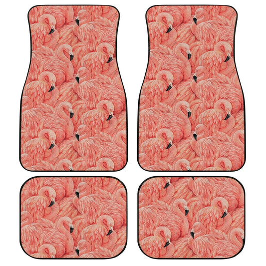 Pink Flamingo Car Floor Mats Custom Pink Flamingo Car Accessories - Gearcarcover - 1
